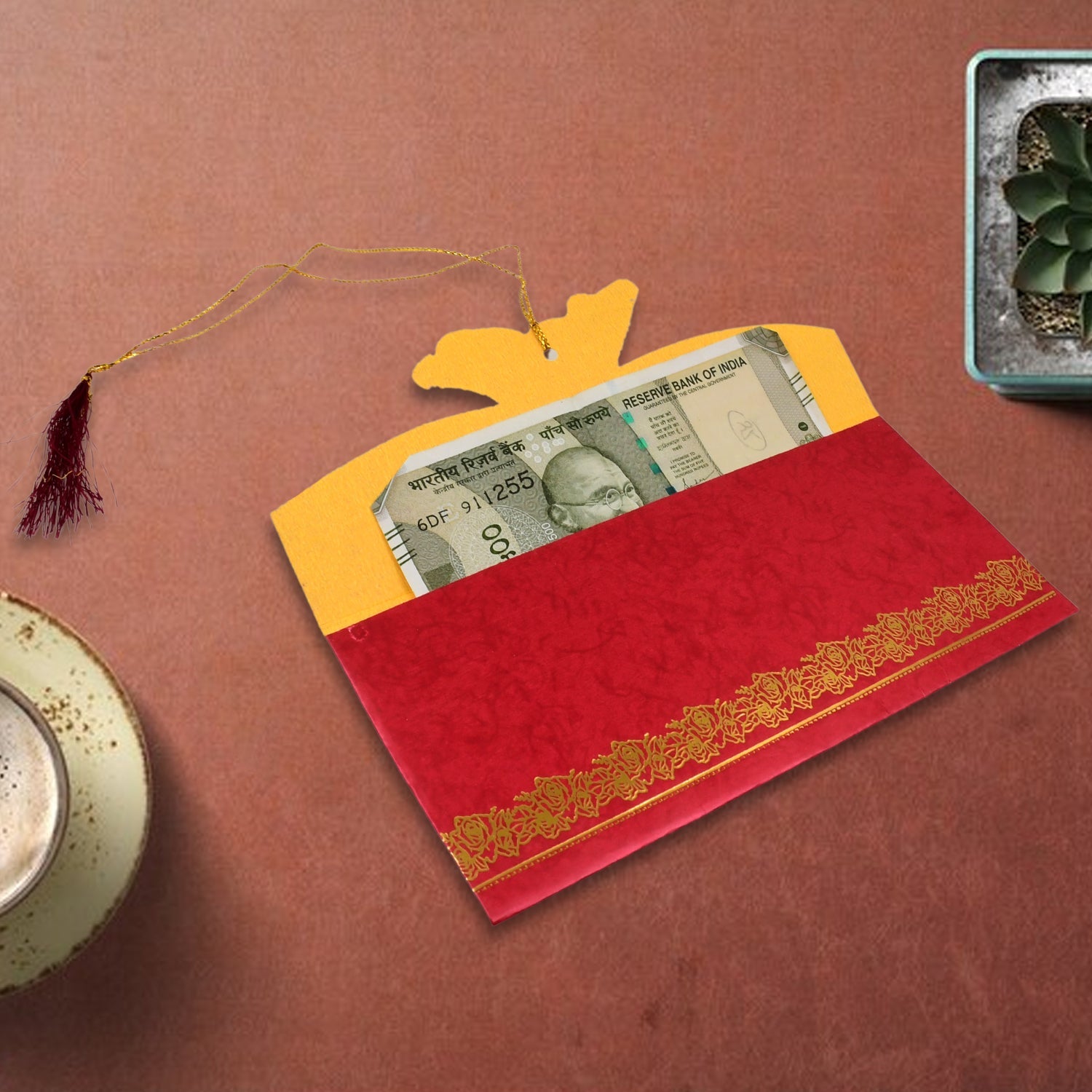 Wedding Gift Card / Cover (1 Pc / Multicolour) Wedding Gift Card / Cover (1 Pc / Multicolour)